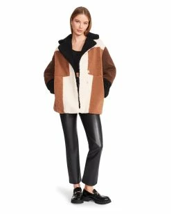 STEVEMADDEN WILLOW JACKET IVORY Women's Clothing