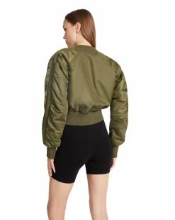 STEVEMADDEN Women's Clothing EVA JACKET OLIVE