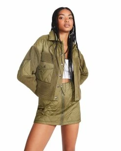 STEVEMADDEN IRIS JACKET OLIVE
