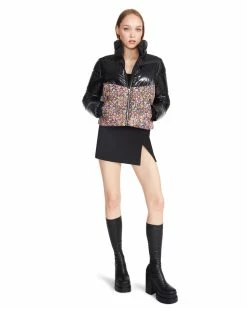 STEVEMADDEN Women's Clothing ARIANA FLORAL JACKET PINK