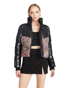 STEVEMADDEN Women's Clothing ARIANA FLORAL JACKET PINK