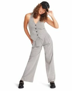 STEVEMADDEN Women's Clothing ISABELLA VEST BLACK