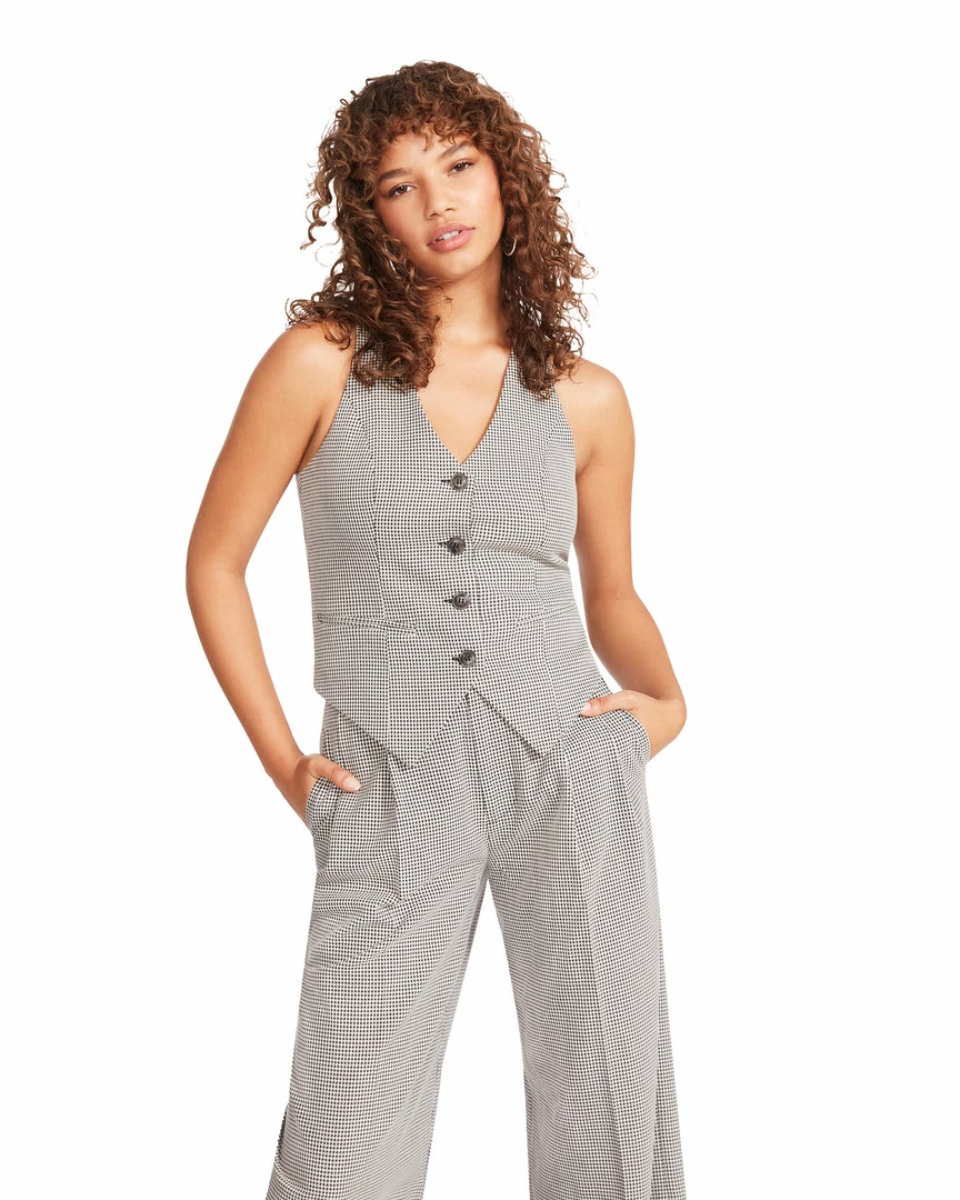 STEVEMADDEN Women's Clothing ISABELLA VEST BLACK