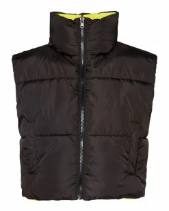 STEVEMADDEN DAISY VEST BLACK Women's Clothing