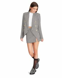 STEVEMADDEN NAOMI BLAZER WHITE Women's Clothing