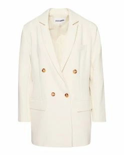 STEVEMADDEN ISABELLA BLAZER IVORY Women's Clothing