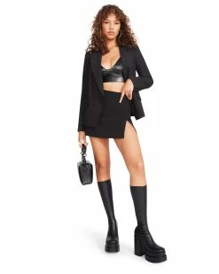 STEVEMADDEN NAOMI BLAZER BLACK