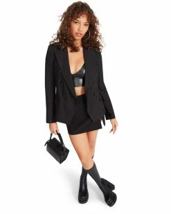 STEVEMADDEN NAOMI BLAZER BLACK