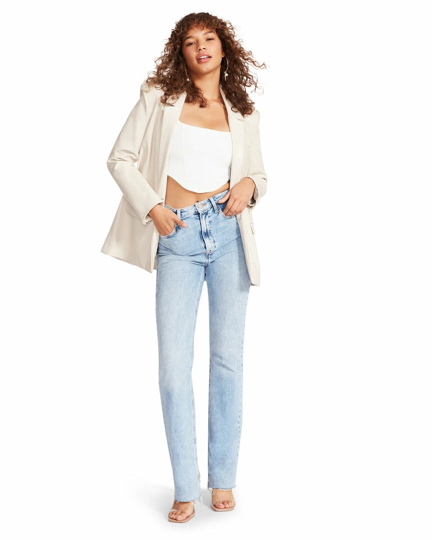 STEVEMADDEN AUDREY BLAZER BONE Women's Clothing