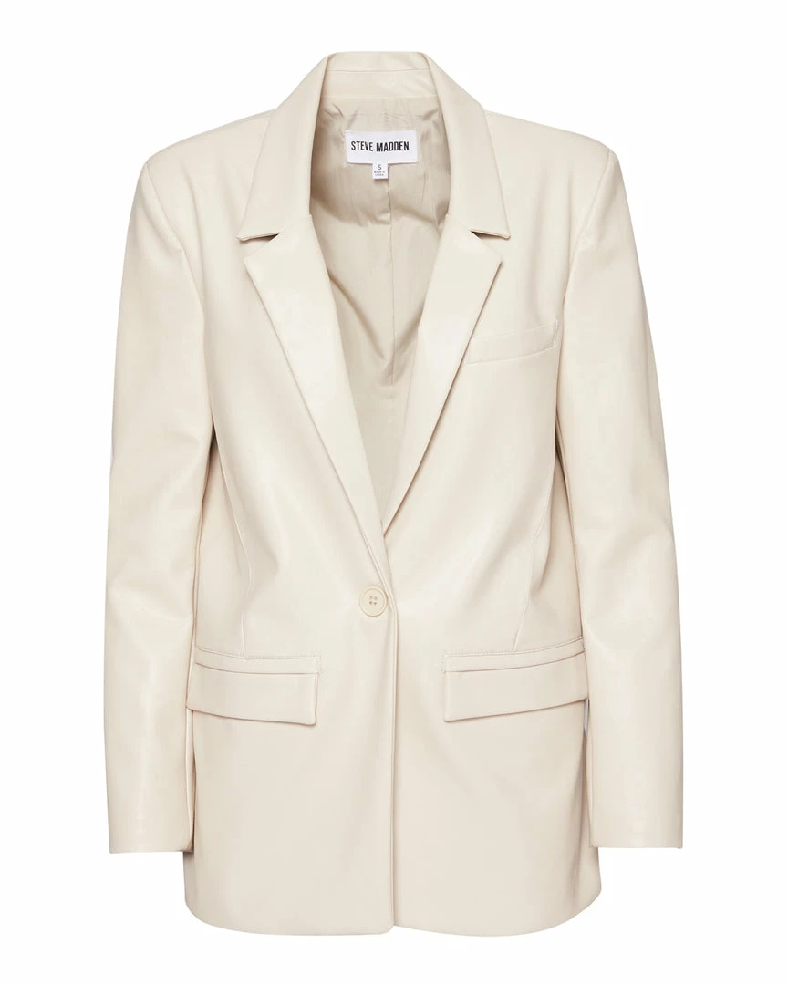 STEVEMADDEN AUDREY BLAZER BONE Women's Clothing