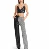 STEVEMADDEN Women's Clothing MACKENZIE HOUNDSTOOTH PANT WHITE
