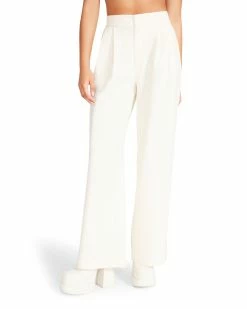 STEVEMADDEN Women's Clothing ISABELLA PANT IVORY