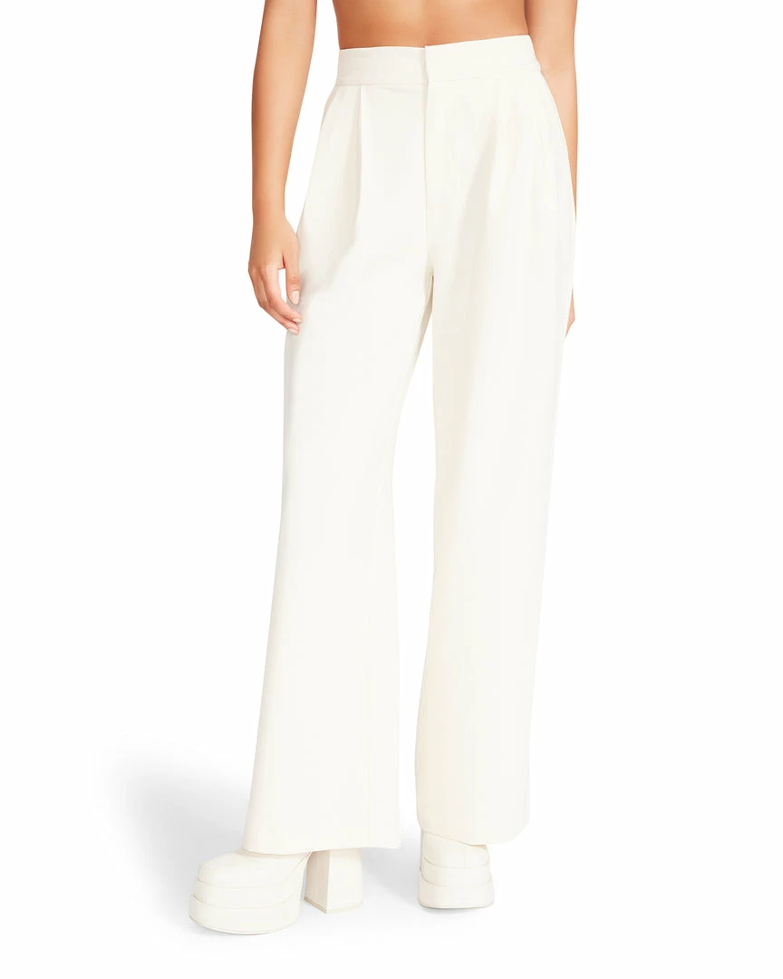 STEVEMADDEN Women's Clothing ISABELLA PANT IVORY
