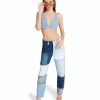 STEVEMADDEN KYLIE PANT DENIM FABRIC Women's Clothing