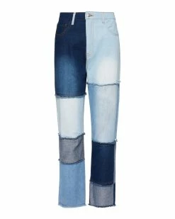 STEVEMADDEN KYLIE PANT DENIM FABRIC Women's Clothing