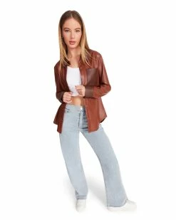 STEVEMADDEN Women's Clothing SAM TOP COGNAC