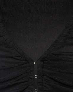 STEVEMADDEN Women's Clothing LUNA TOP BLACK