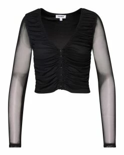 STEVEMADDEN Women's Clothing LUNA TOP BLACK