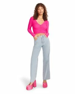 STEVEMADDEN LUNA TOP HOT PINK