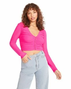 STEVEMADDEN LUNA TOP HOT PINK