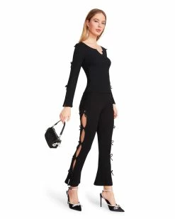 STEVEMADDEN Women's Clothing ANGELINA TOP BLACK