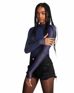 STEVEMADDEN ELIZA TOP BLUE MULTI