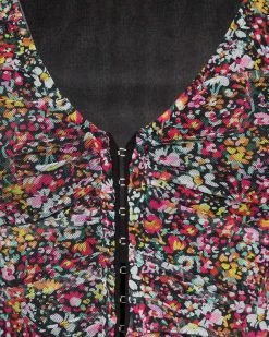 STEVEMADDEN LUNA FLORAL TOP PINK