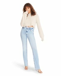 STEVEMADDEN CAMILLE SWEATER BEIGE Women's Clothing