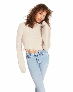 STEVEMADDEN CAMILLE SWEATER BEIGE Women's Clothing