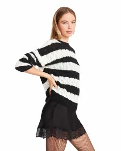 STEVEMADDEN KARLI SWEATER BLACK Women's Clothing