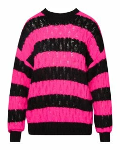 STEVEMADDEN KARLI SWEATER HOT PINK