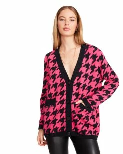 STEVEMADDEN MARINA CARDIGAN HOT PINK