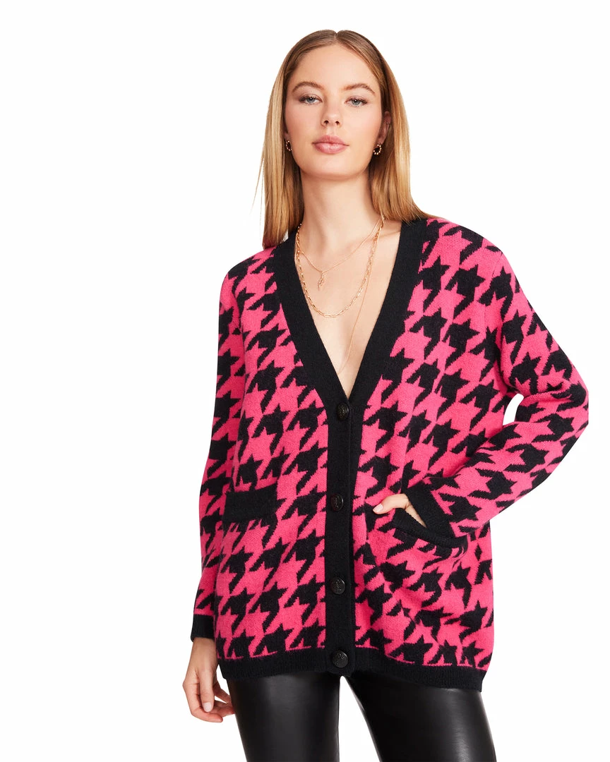 STEVEMADDEN MARINA CARDIGAN HOT PINK