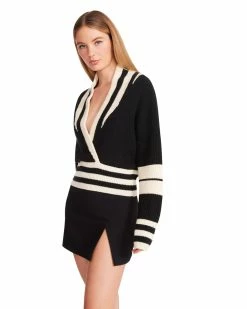 STEVEMADDEN Women's Clothing ADDISON PULLOVER BLACK