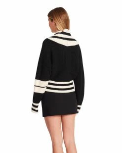 STEVEMADDEN Women's Clothing ADDISON PULLOVER BLACK