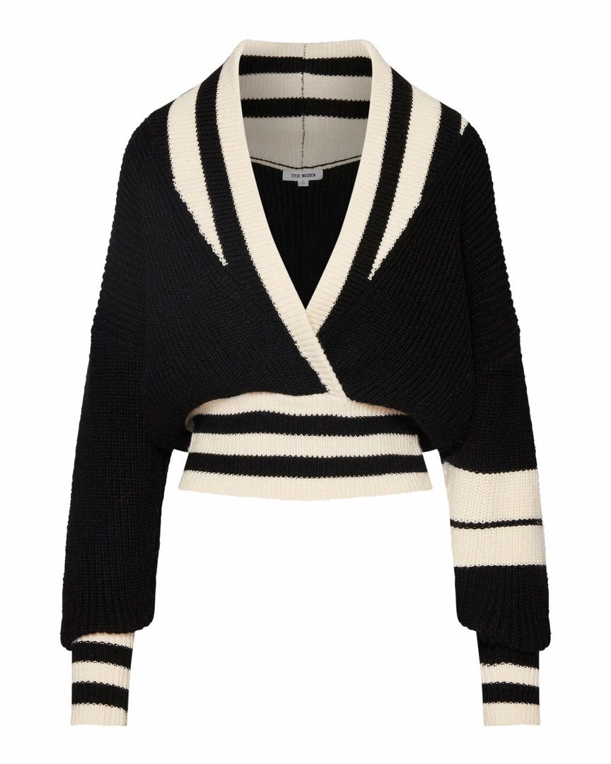 STEVEMADDEN Women's Clothing ADDISON PULLOVER BLACK