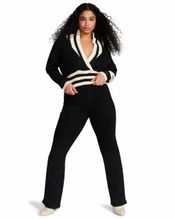 STEVEMADDEN Women's Clothing ADDISON PULLOVER BLACK