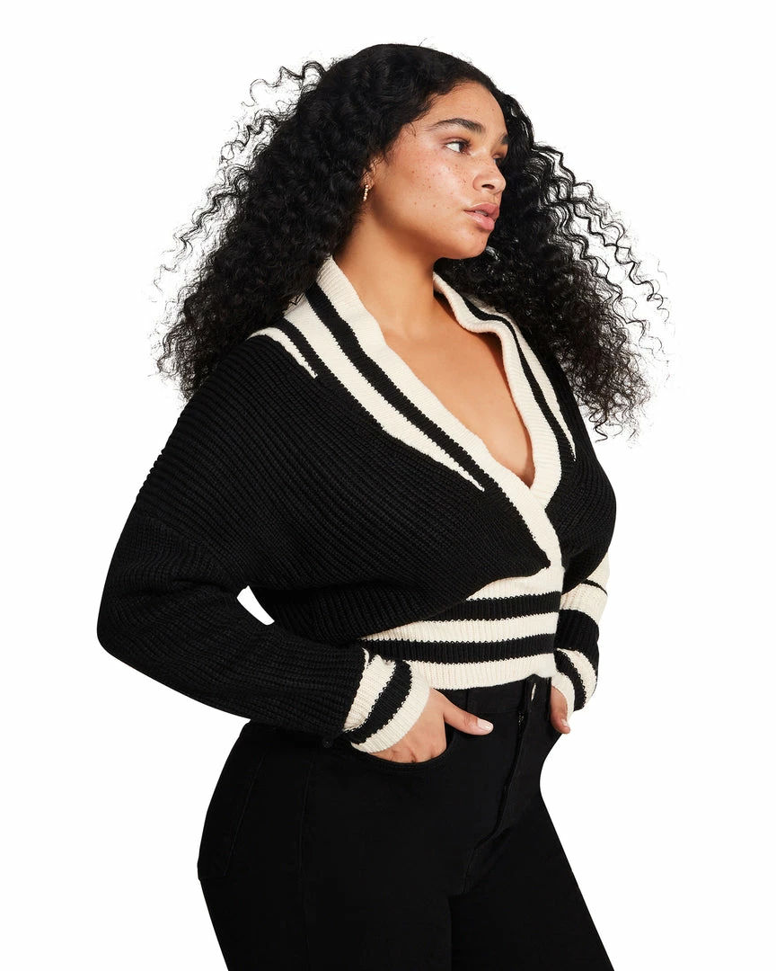 STEVEMADDEN Women's Clothing ADDISON PULLOVER BLACK