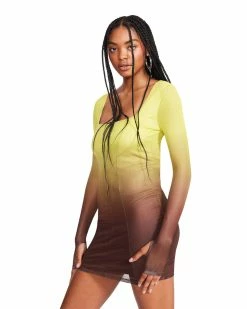 STEVEMADDEN FREYA DRESS CITRON Women's Clothing