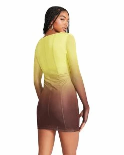 STEVEMADDEN FREYA DRESS CITRON Women's Clothing