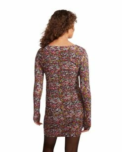 STEVEMADDEN RAVEN FLORAL DRESS PINK