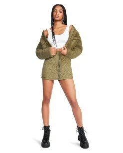 STEVEMADDEN EMERSON SKIRT OLIVE