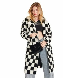 STEVEMADDEN SADIE COAT BLACK Women's Clothing