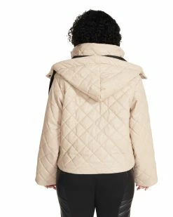 STEVEMADDEN Women's Clothing HAYLE JACKET BEIGE