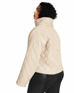 STEVEMADDEN Women's Clothing HAYLE JACKET BEIGE