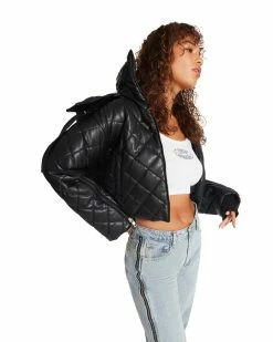 STEVEMADDEN HAYLE JACKET BLACK Women's Clothing
