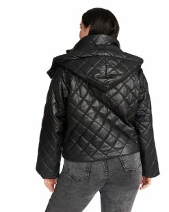 STEVEMADDEN HAYLE JACKET BLACK Women's Clothing