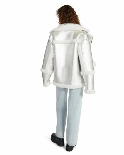 STEVEMADDEN FREEMAN COAT SILVER