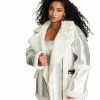 STEVEMADDEN FREEMAN COAT SILVER
