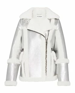 STEVEMADDEN FREEMAN COAT SILVER